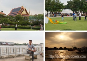 Sore Hari di Sebuah Taman di Tepi Chao Phraya