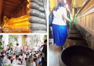Wat Pho ; Reclining Budha - 108 Mangkok - Siswa Sekolah Bangkok Berkunjung ke Wat Pho